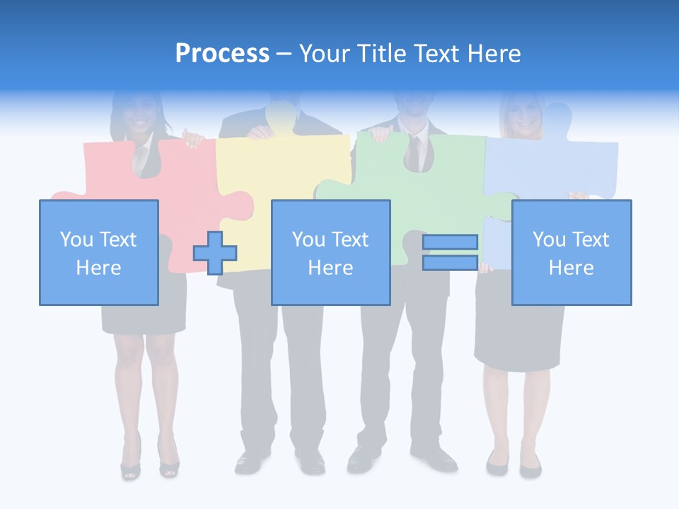 Together Looking Human PowerPoint Template
