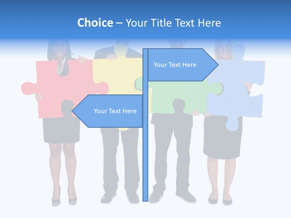 Together Looking Human PowerPoint Template