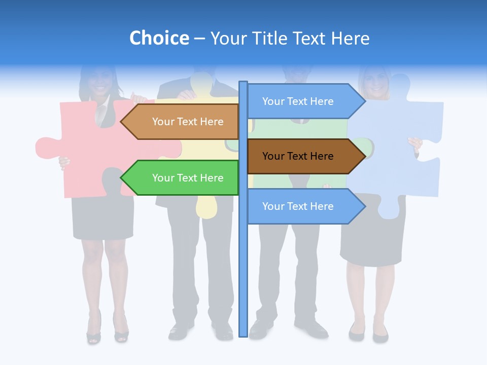 Together Looking Human PowerPoint Template