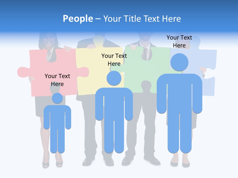 Together Looking Human PowerPoint Template