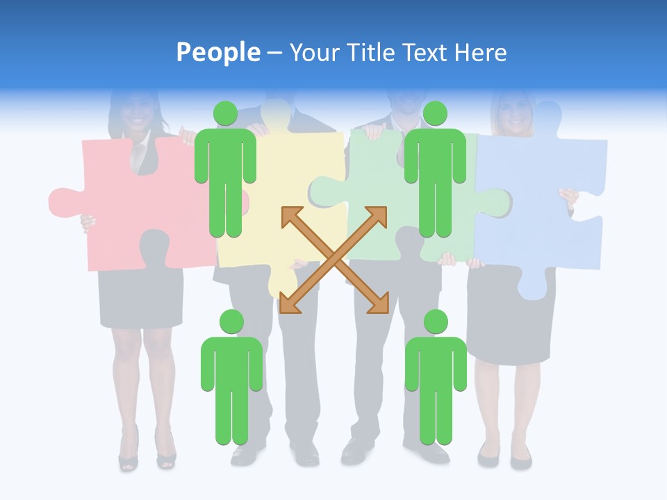 Together Looking Human PowerPoint Template