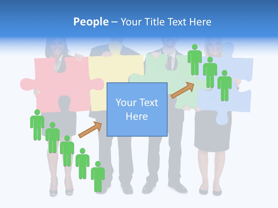 Together Looking Human PowerPoint Template