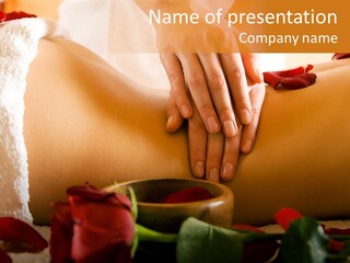 Beautiful Flower Bodycare PowerPoint Template