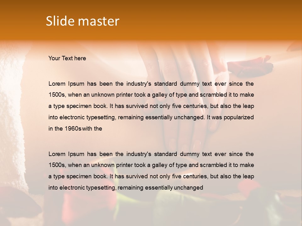 Beautiful Flower Bodycare PowerPoint Template