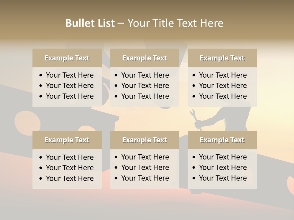 Architecture Hard Silhouette PowerPoint Template