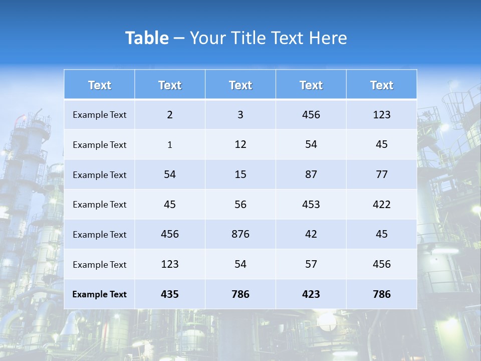 Business Equipment Pipe PowerPoint Template