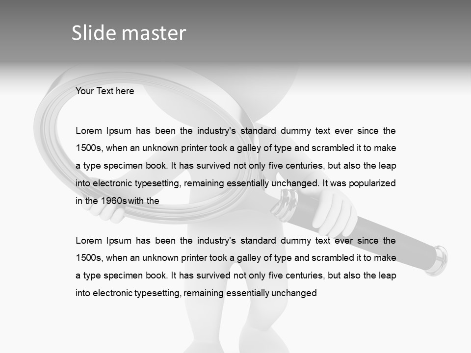 Identification Character Optical PowerPoint Template