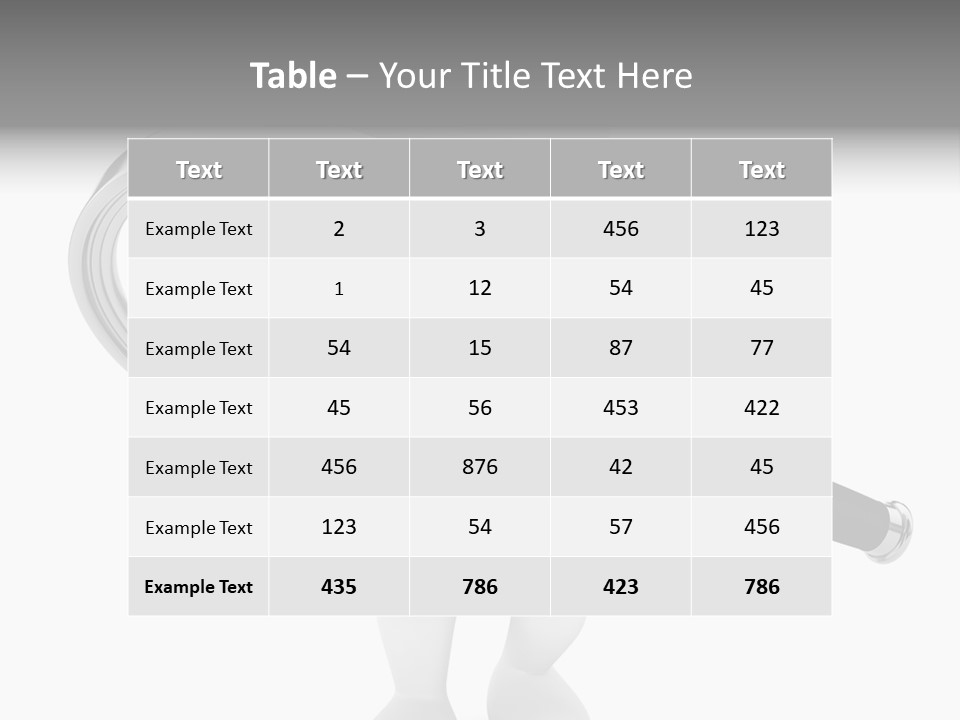 Identification Character Optical PowerPoint Template
