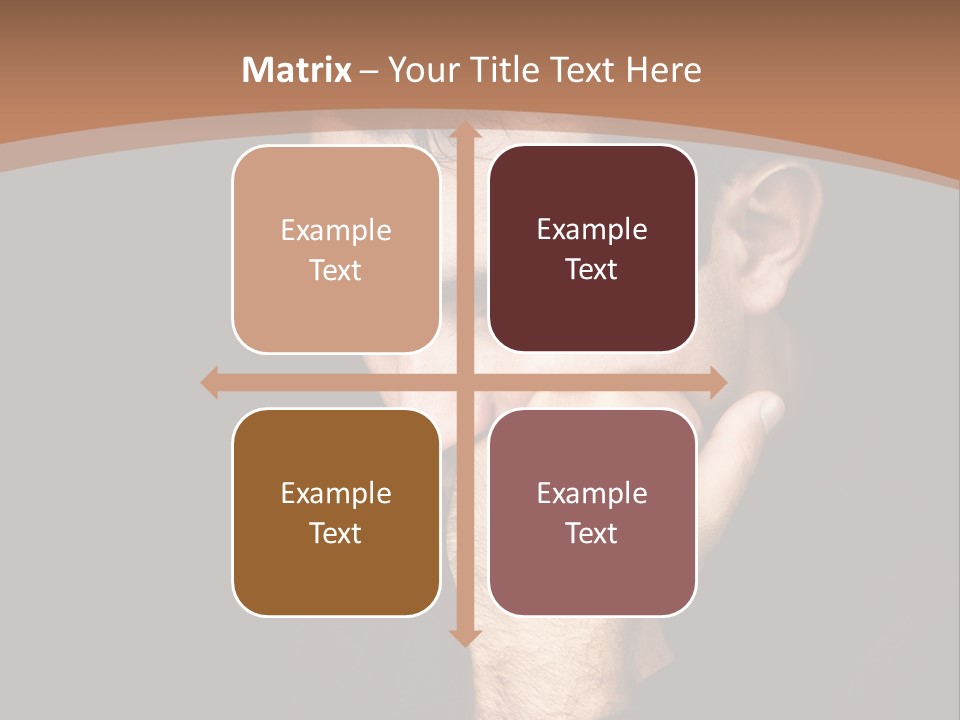 Man Concentrated Serious PowerPoint Template