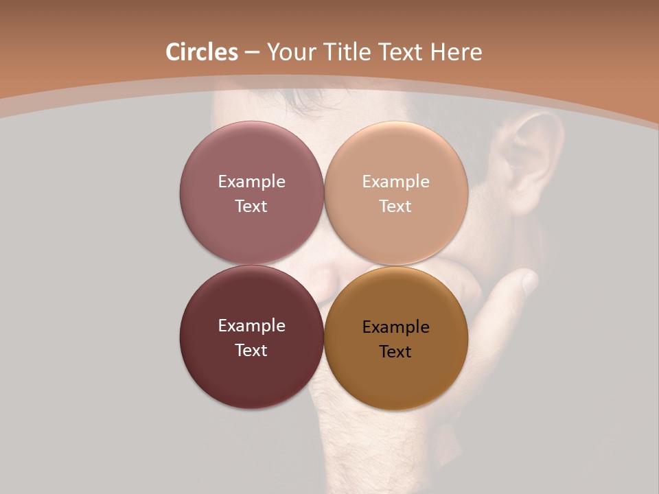 Man Concentrated Serious PowerPoint Template