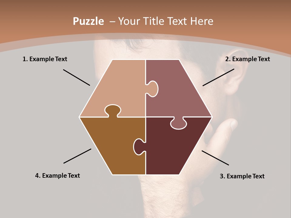 Man Concentrated Serious PowerPoint Template