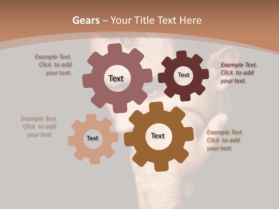 Man Concentrated Serious PowerPoint Template