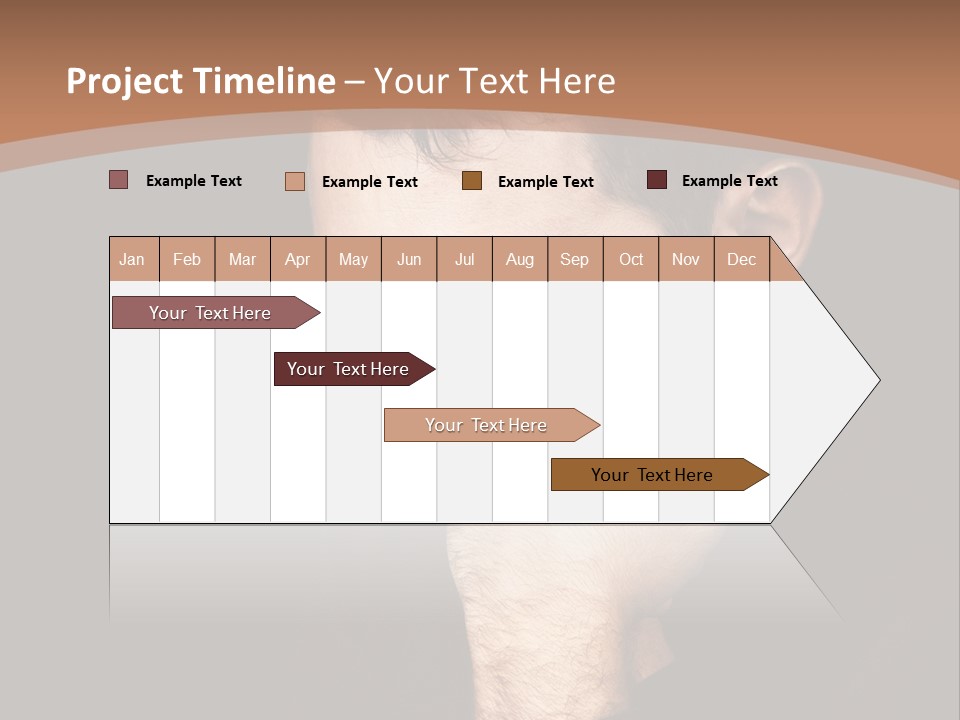 Man Concentrated Serious PowerPoint Template