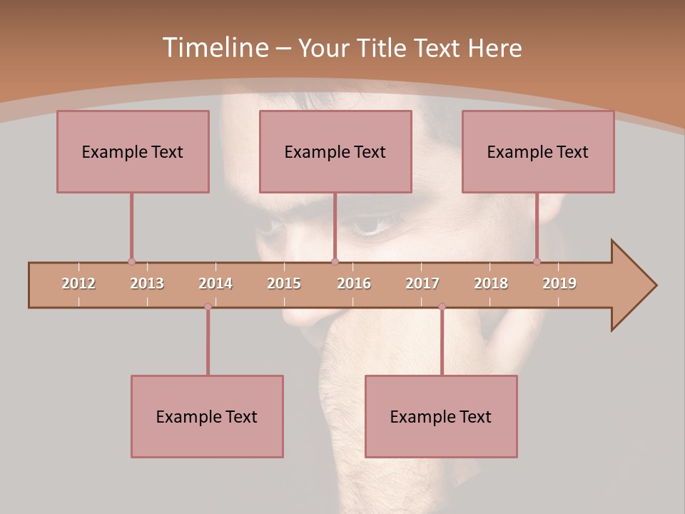 Man Concentrated Serious PowerPoint Template