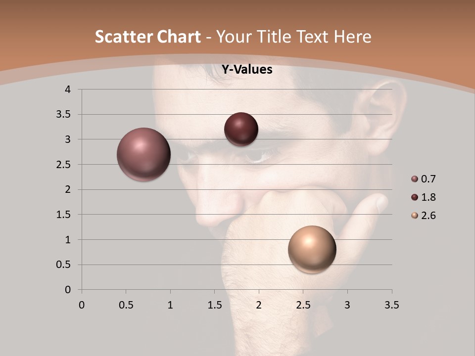 Man Concentrated Serious PowerPoint Template
