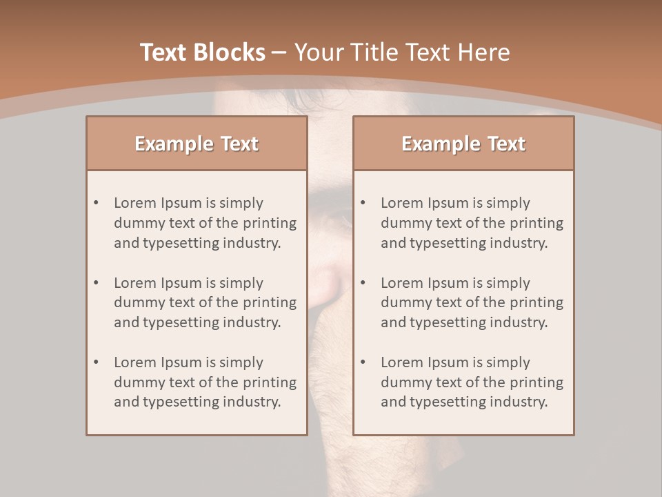 Man Concentrated Serious PowerPoint Template