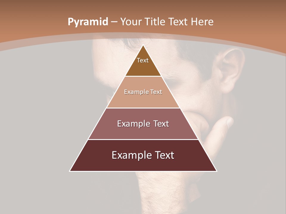 Man Concentrated Serious PowerPoint Template