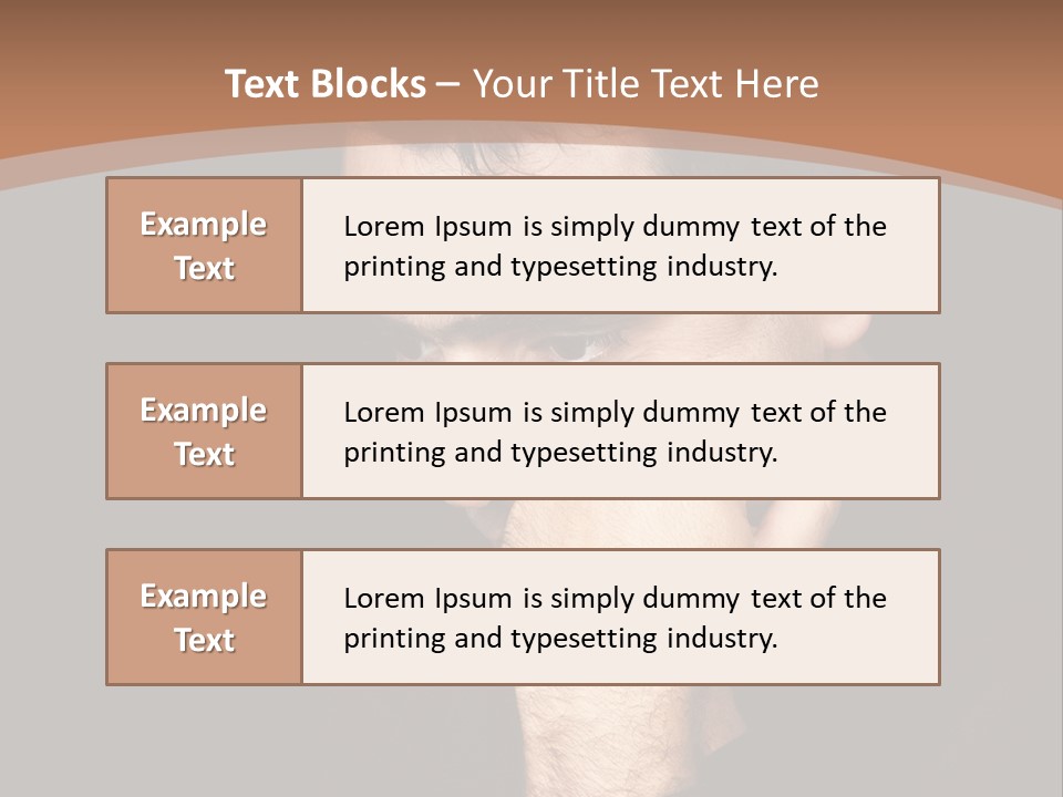 Man Concentrated Serious PowerPoint Template