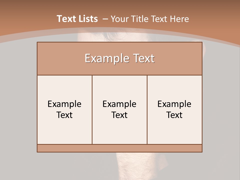 Man Concentrated Serious PowerPoint Template