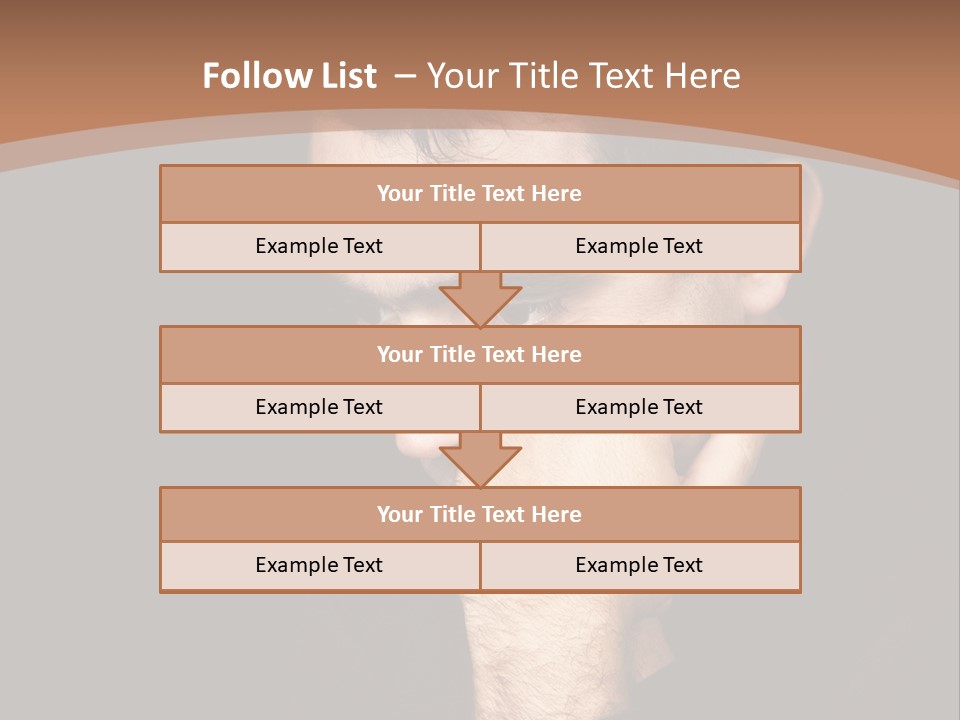 Man Concentrated Serious PowerPoint Template