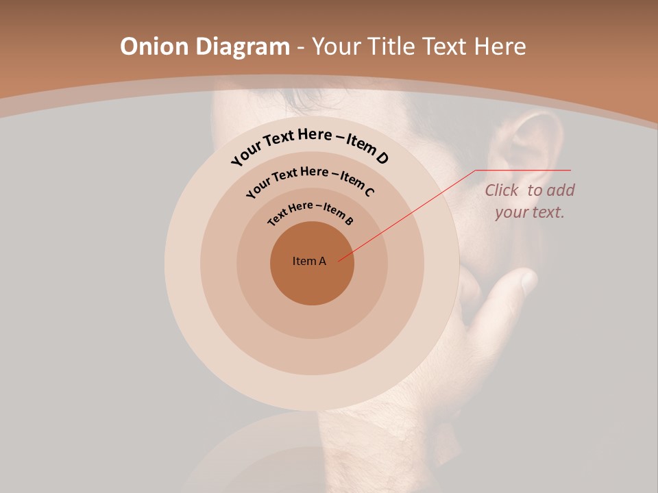 Man Concentrated Serious PowerPoint Template
