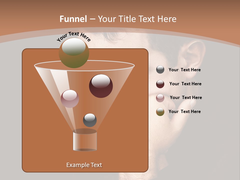 Man Concentrated Serious PowerPoint Template