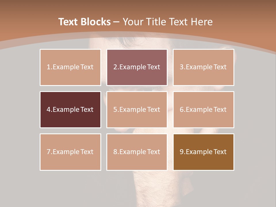 Man Concentrated Serious PowerPoint Template