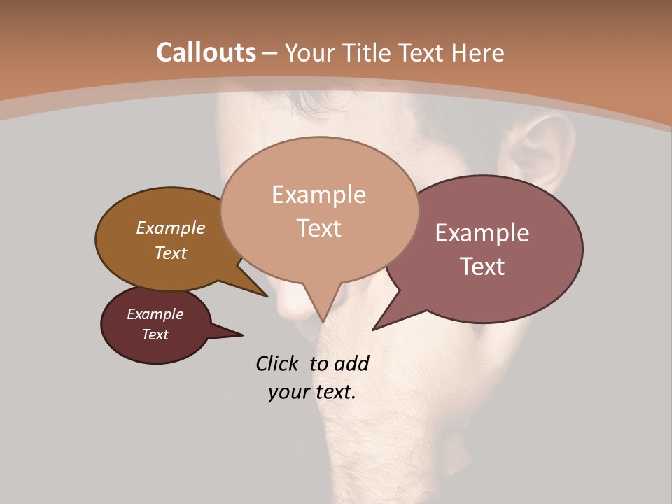 Man Concentrated Serious PowerPoint Template