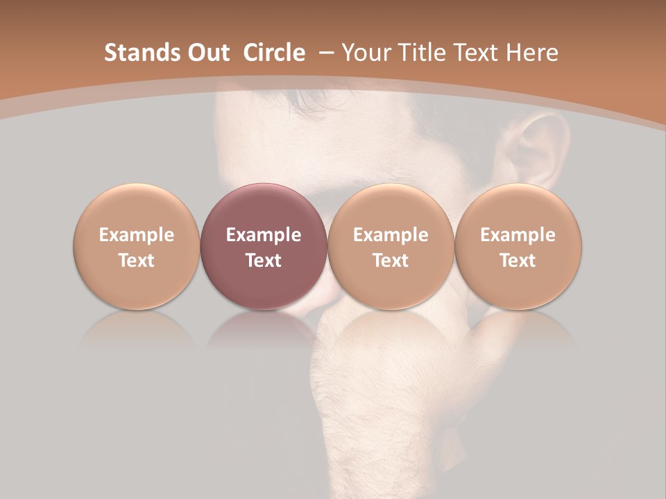 Man Concentrated Serious PowerPoint Template