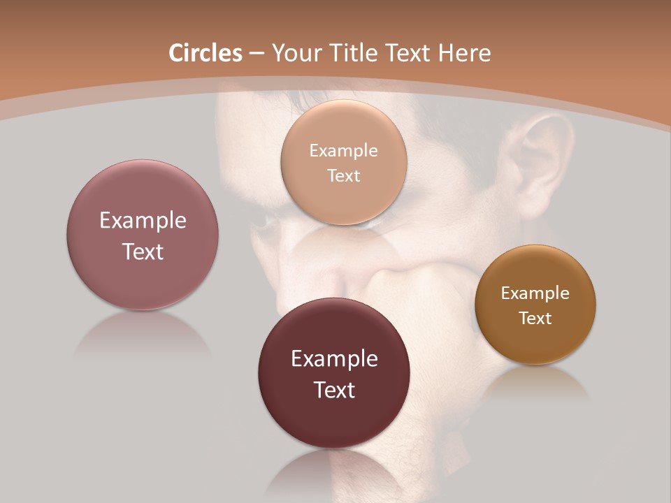 Man Concentrated Serious PowerPoint Template