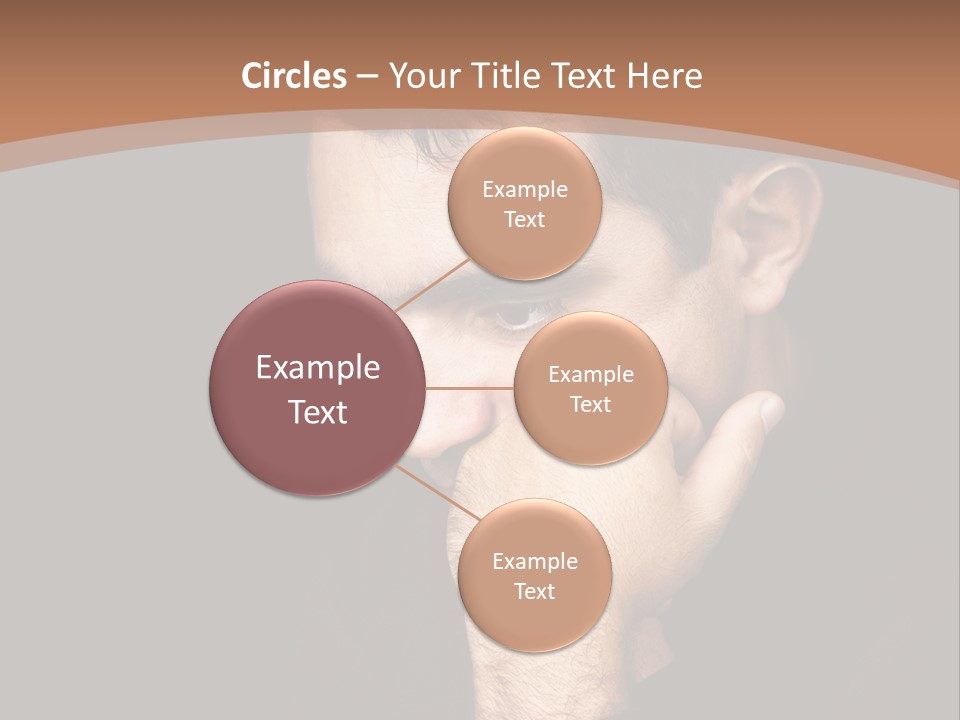 Man Concentrated Serious PowerPoint Template