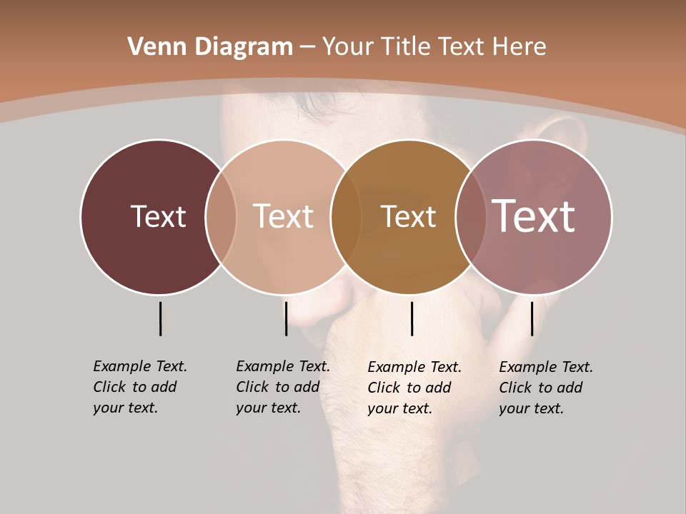 Man Concentrated Serious PowerPoint Template