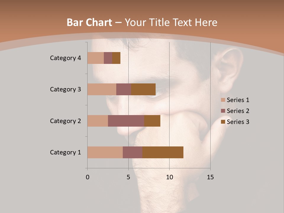 Man Concentrated Serious PowerPoint Template