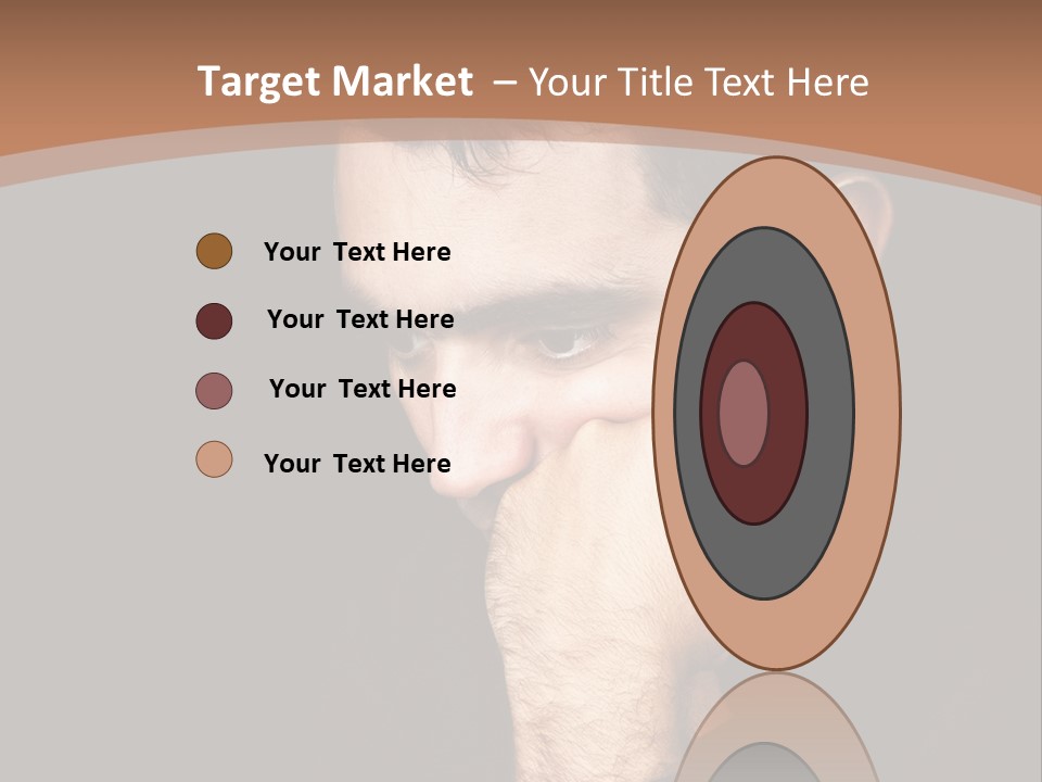 Man Concentrated Serious PowerPoint Template