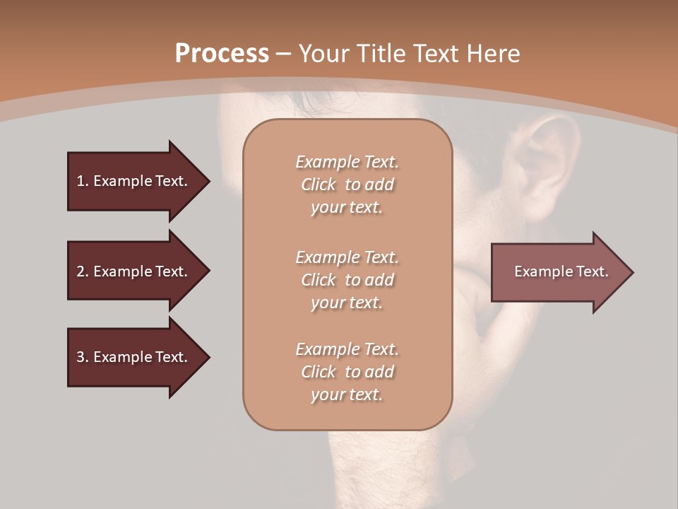 Man Concentrated Serious PowerPoint Template