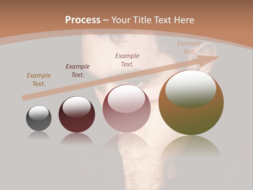Man Concentrated Serious PowerPoint Template