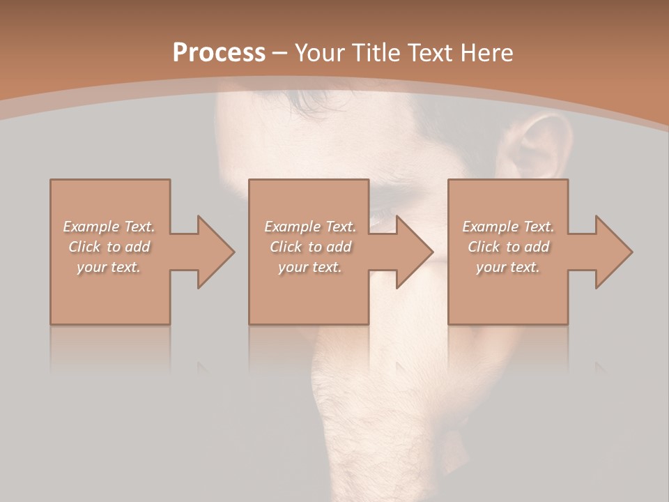 Man Concentrated Serious PowerPoint Template