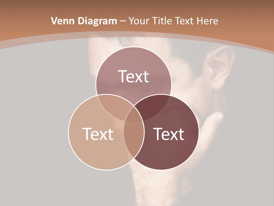 Man Concentrated Serious PowerPoint Template