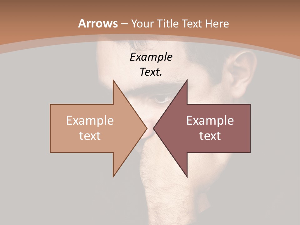 Man Concentrated Serious PowerPoint Template