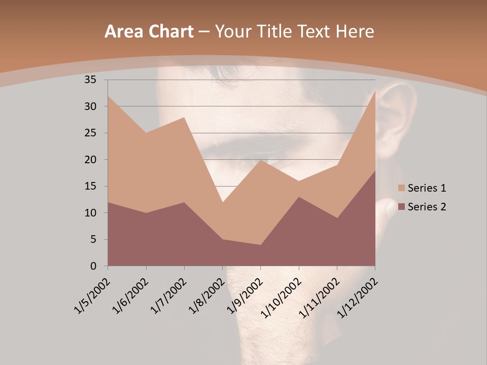 Man Concentrated Serious PowerPoint Template