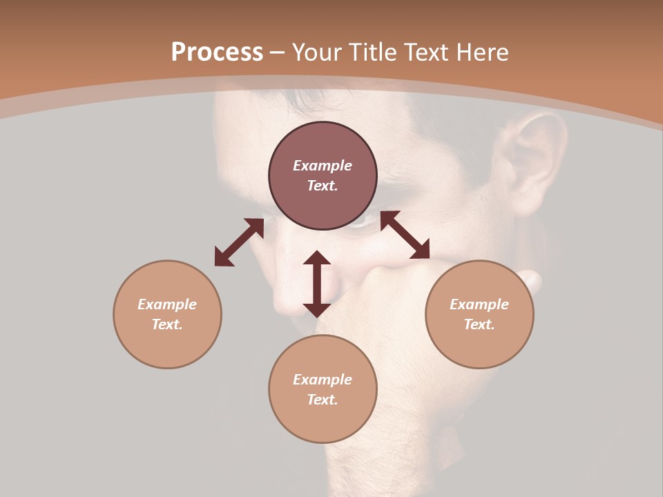 Man Concentrated Serious PowerPoint Template