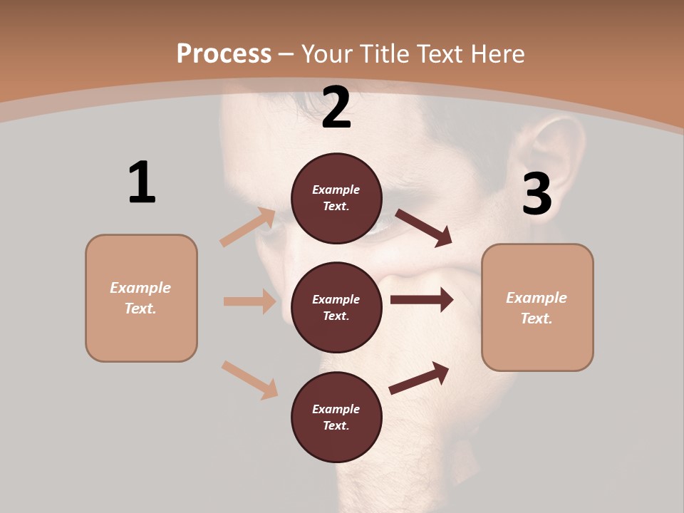 Man Concentrated Serious PowerPoint Template
