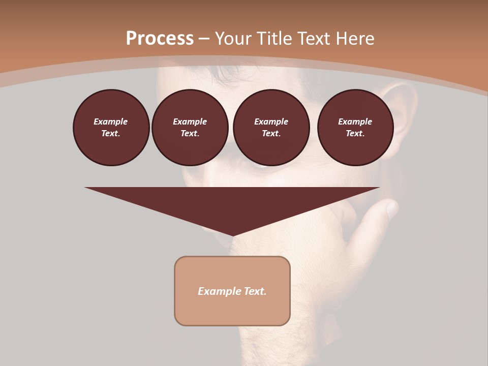 Man Concentrated Serious PowerPoint Template