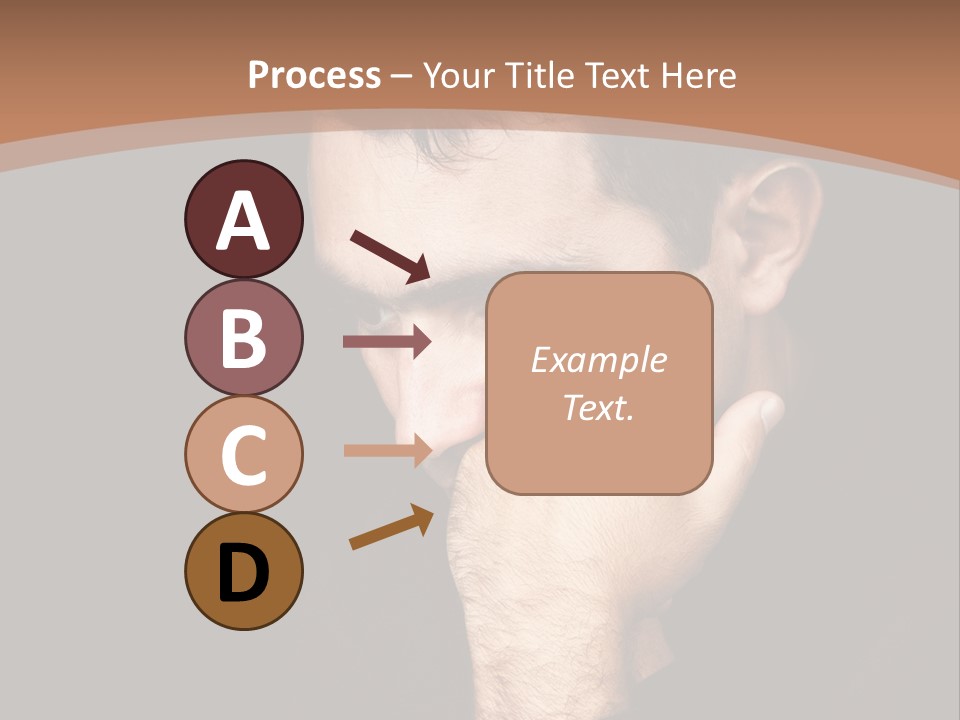 Man Concentrated Serious PowerPoint Template