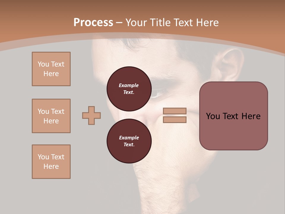 Man Concentrated Serious PowerPoint Template