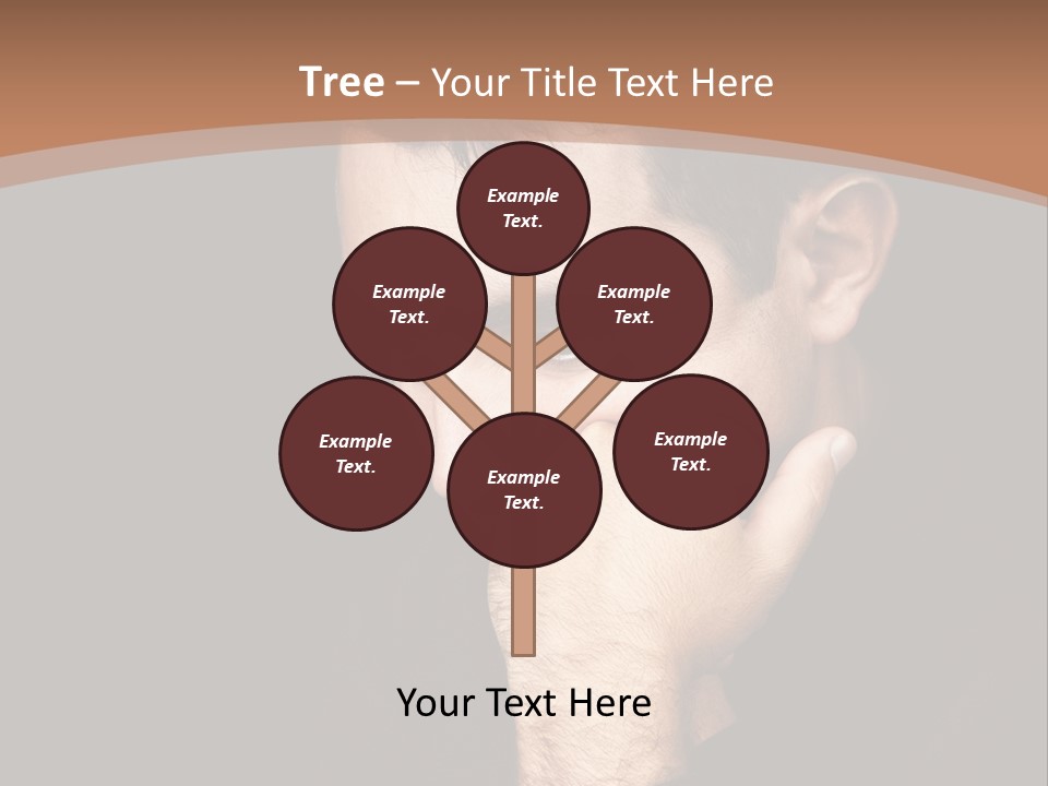 Man Concentrated Serious PowerPoint Template