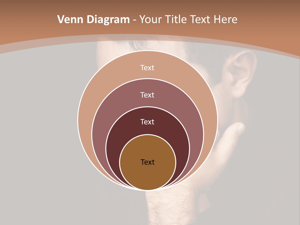 Man Concentrated Serious PowerPoint Template
