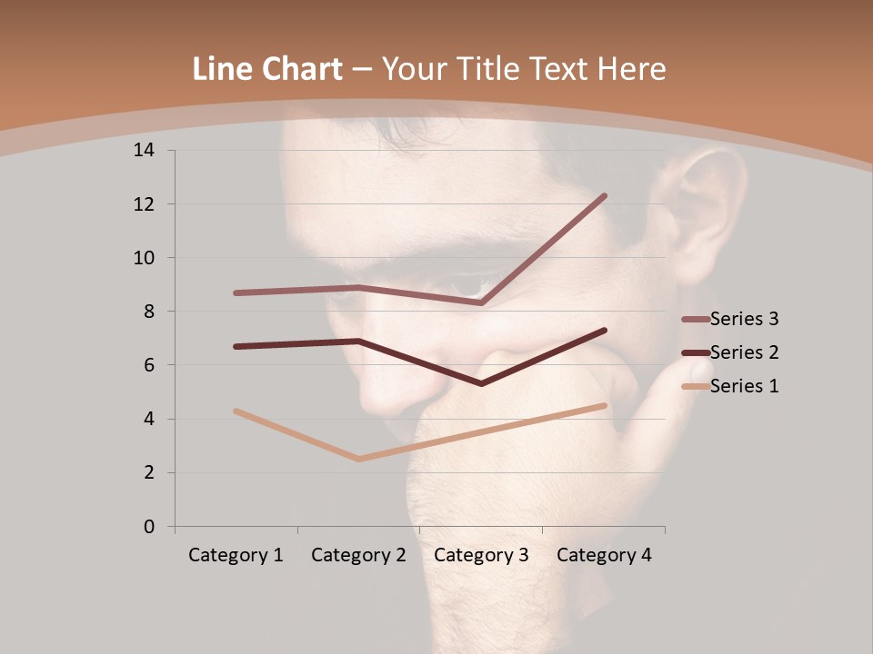Man Concentrated Serious PowerPoint Template