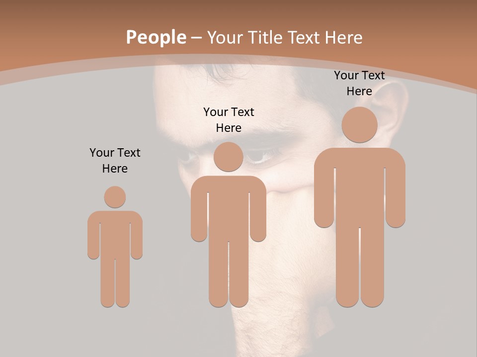 Man Concentrated Serious PowerPoint Template