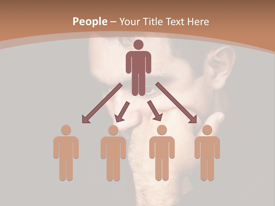 Man Concentrated Serious PowerPoint Template